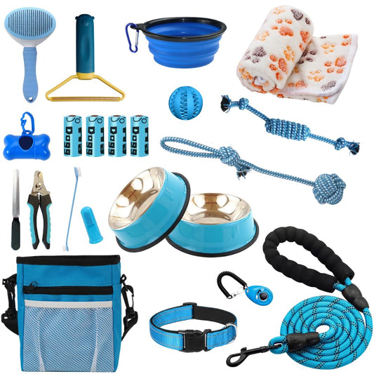 PupLuxe 22-Piece Essential Puppy Starter & Training Kit