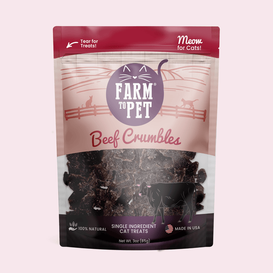 Beef Crumbles Cat Treats | High Protein Treats for Cats